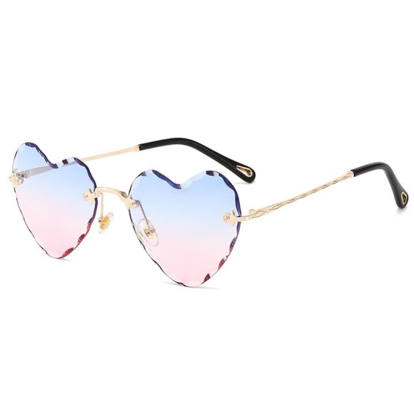 Accessories - Last pair🍒Heart-shaped Rimless Sunglasses Love Heart